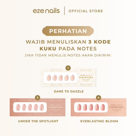 EZE NAILS - GLAMPERS 3 BOX (3 Spot-On Nails + 1 Customize Greeting Card + Exclusive Gift Box)