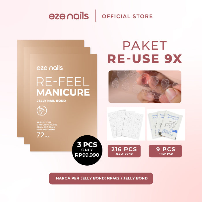 Re-feel Manicure Jelly Bond (Lem Kuku Tangan Pemakaian Ulang)